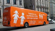 Uno de los autobuses que puso en circulación HazteOir contra las leyes LGTBI