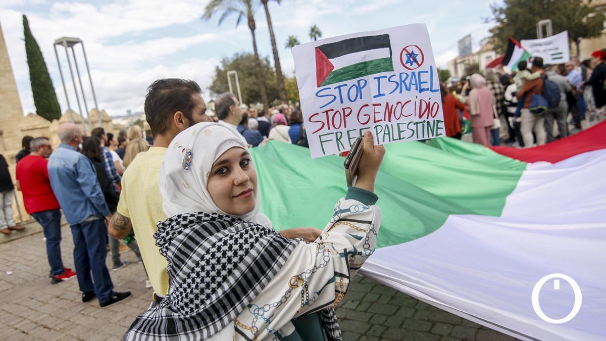 La Plataforma Córdoba con Palestina organiza una concentración contra el genocidio en la Franja de Gaza y en solidaridad con el pueblo palestino