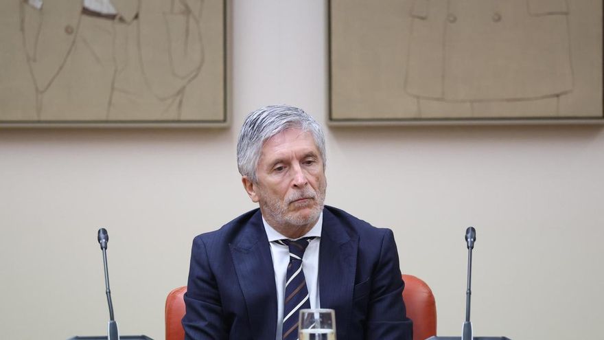 El ministro del Interior, Fernando Grande-Marlaska, durante la celebración del acto institucional en recuerdo y homenaje a las Víctimas del Terrorismo, a 26 de junio de 2026