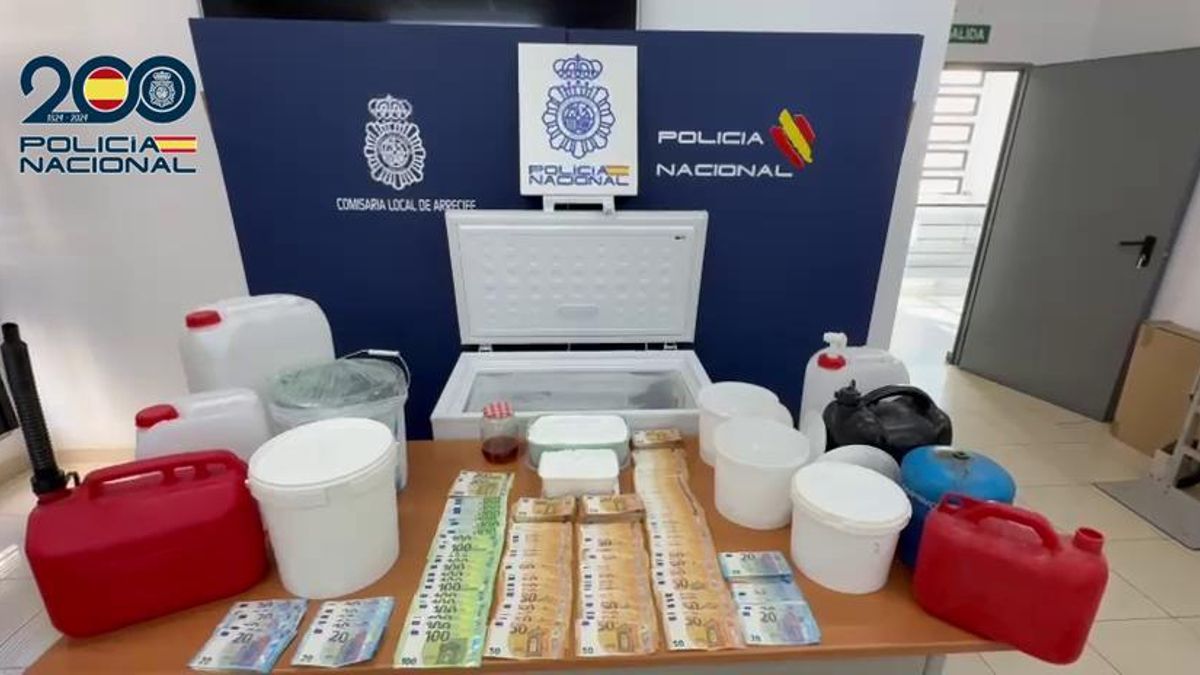 La Policía Nacional desmantela en Lanzarote uno de los mayores laboratorios de 'speed' descubiertos en Canarias