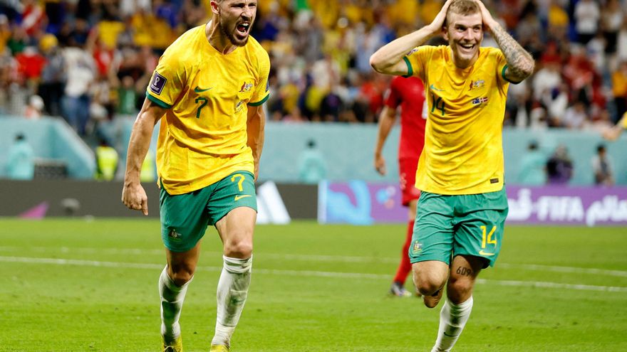 Sorpresa: Australia eliminó a Dinamarca por 1-0 y pasó a octavos de final por segunda vez