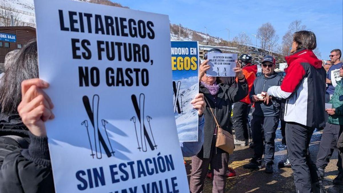 De las marchas mineras a la revuelta blanca de Laciana: reivindican el esquí como fundamental para la economía del valle