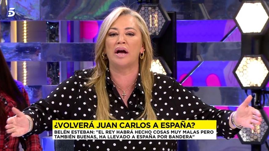 Belén Esteban intentó reunirse con el rey emérito en Dubái: "Nos ve, sabe de lo que se habla en 'Sálvame'"