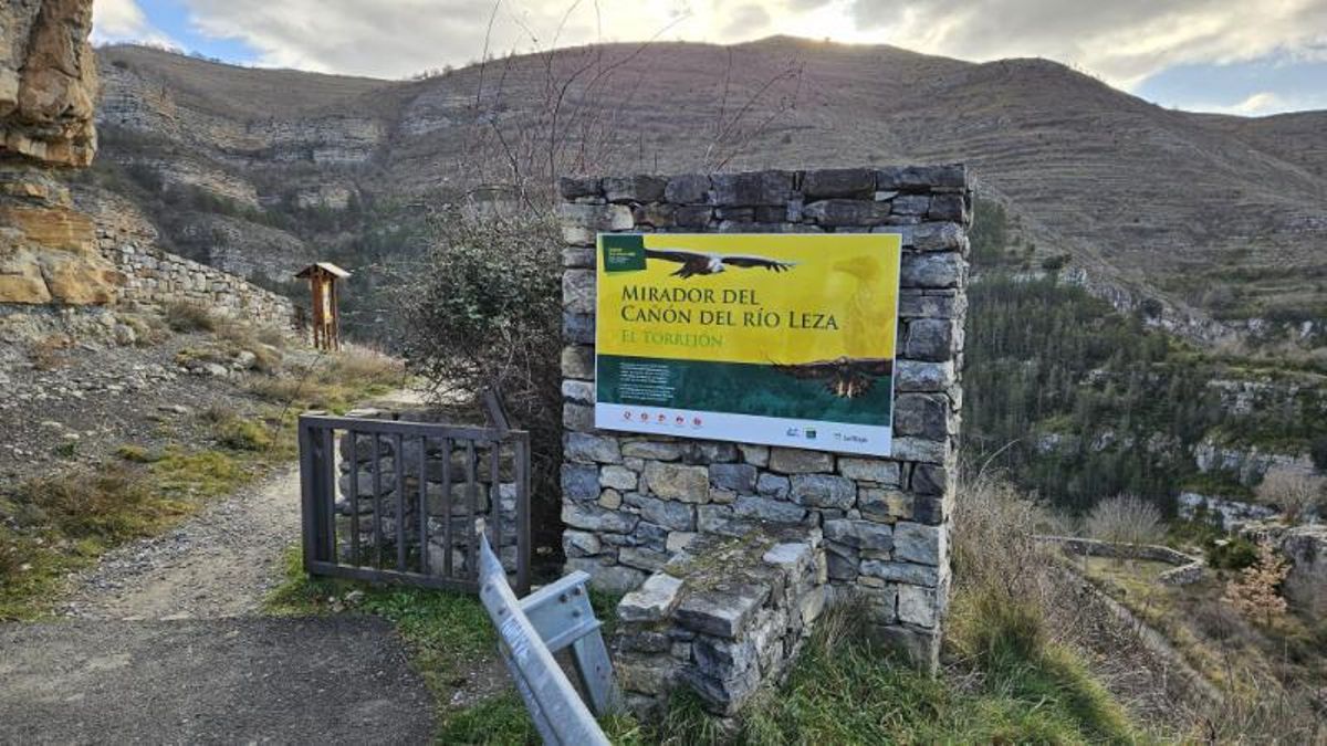 Mirado del cañón del Río Leza
