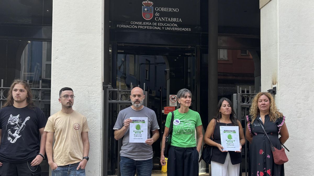 La nueva Plataforma por la Enseñanza Pública de Cantabria convoca una manifestación contra los recortes de profesores