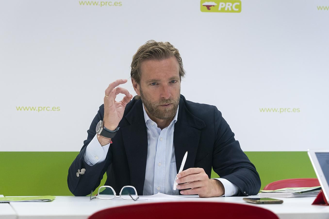 Felipe Piña durante la entrevista con elDiario.es.