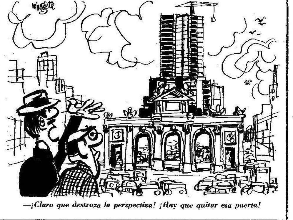 Viñeta de Antonio Mingote sobre la Torre de Valencia