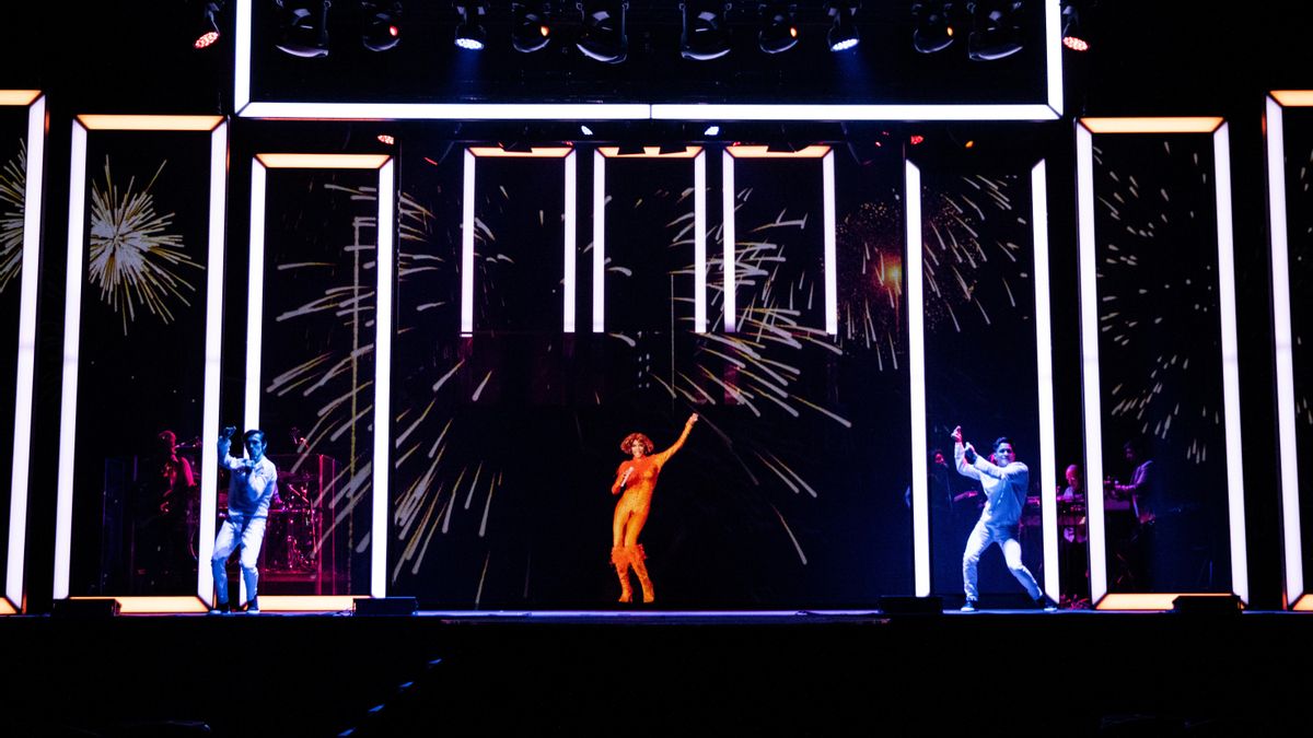 El holograma de Whitney Houston en concierto