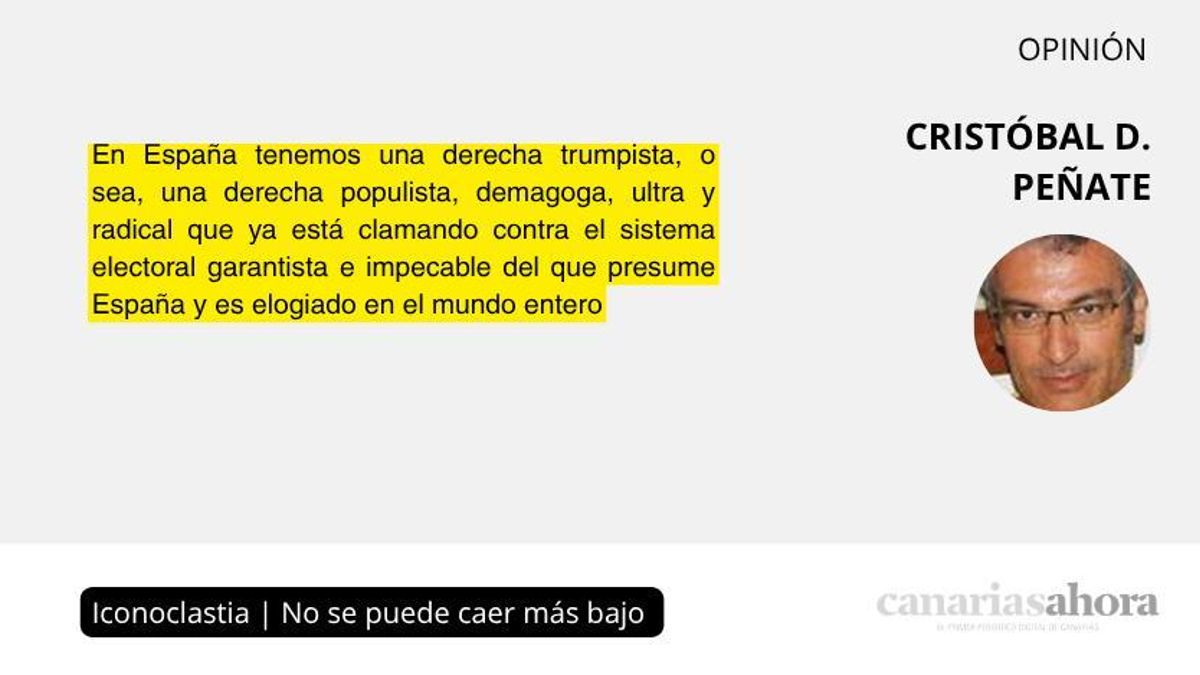 No se puede caer más bajo