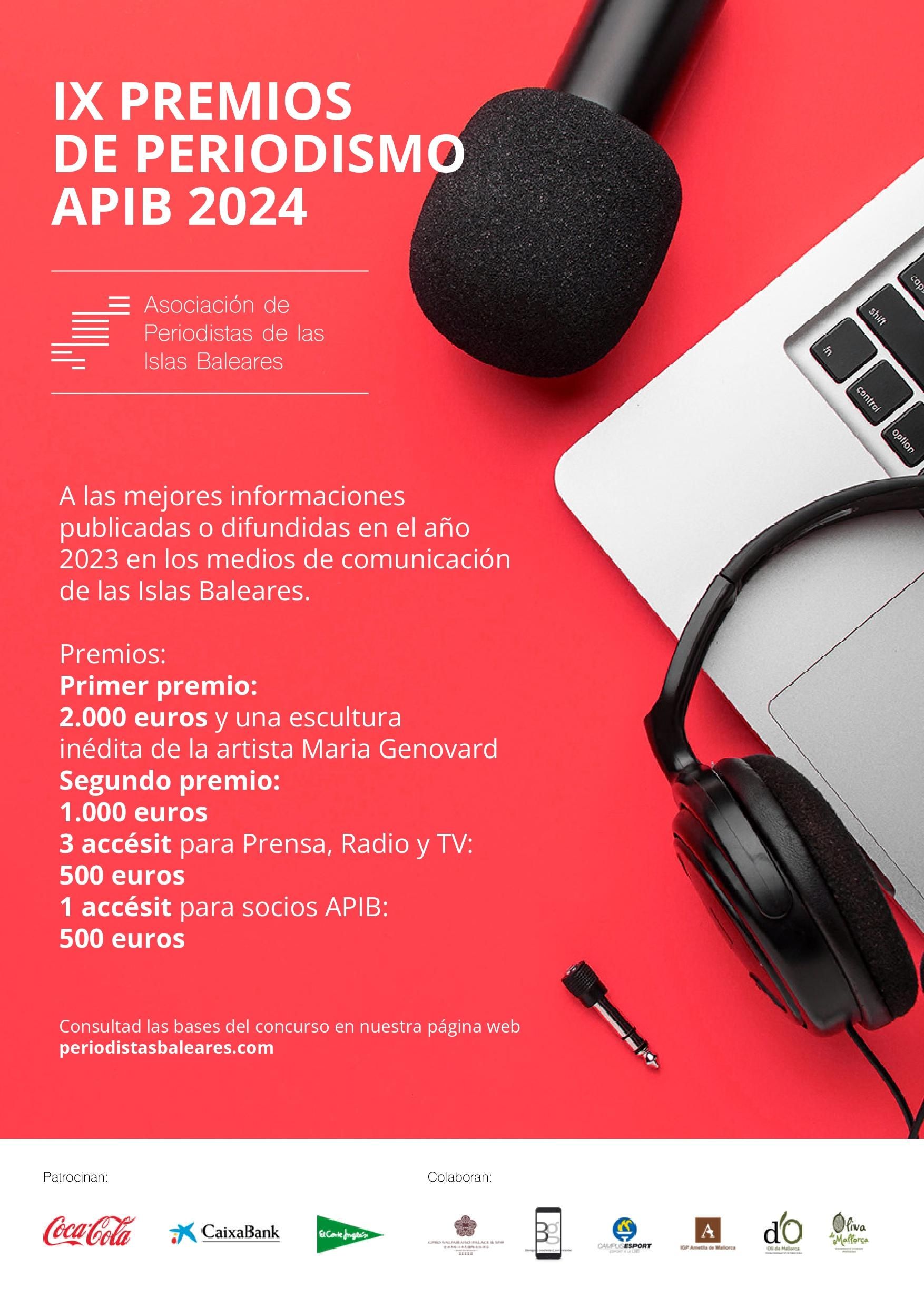 Cartel IX Premios Periodisme APIB