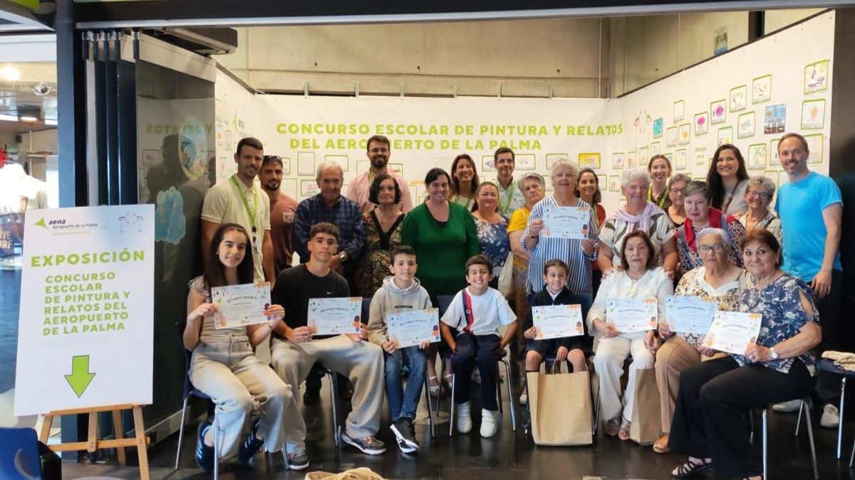 El aeropuerto de La Palma reconoce el talento en su II Concurso de Pintura y Escritura