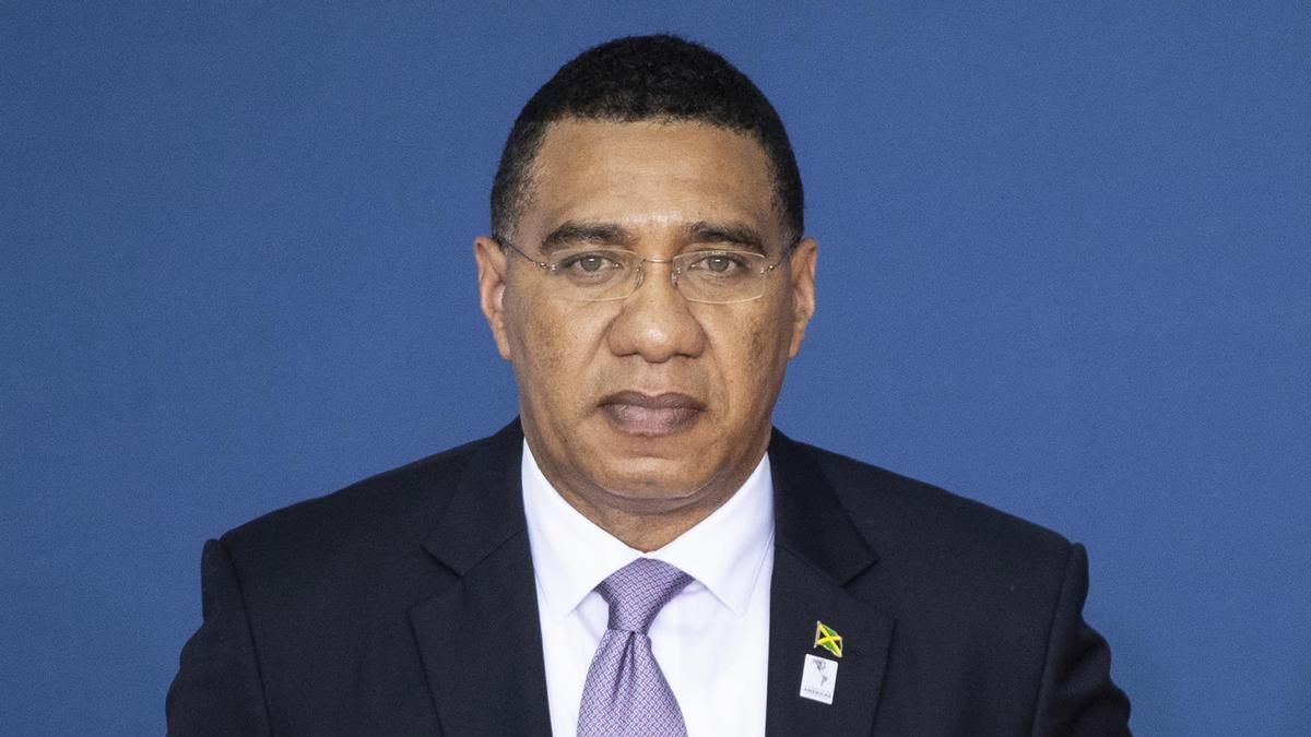 El primer ministro de Jamaica Andrew Holness.