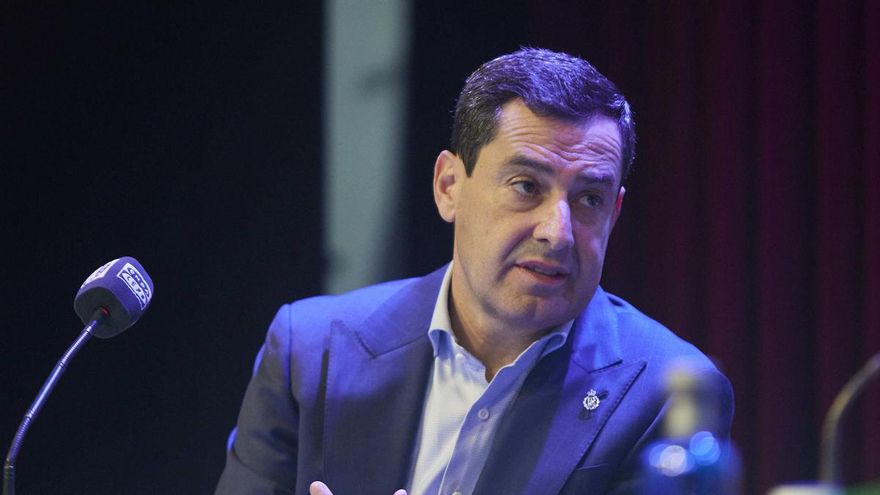El presidente de Andalucía Juan Manuel Moreno