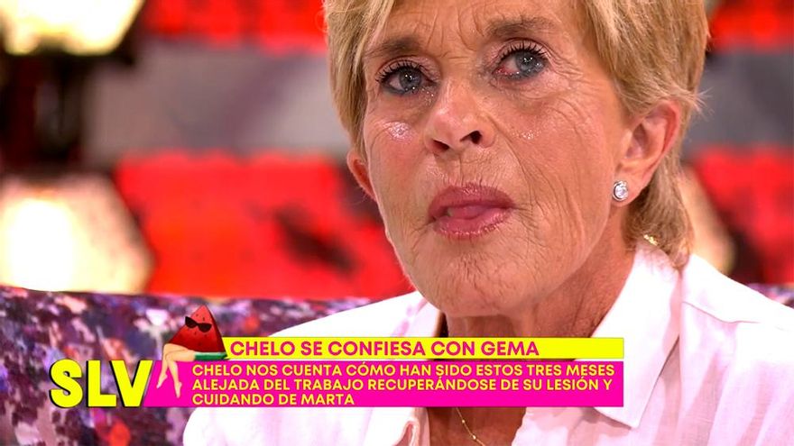 Chelo García Cortés regresó a 'Sálvame' tres meses después de su accidente: "Tenía miedo de no poder volver"