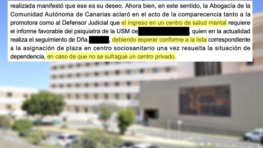 Juana vive sola, se ha intentado suicidar varias veces y quiere ser ingresada, pero aún debe esperar por falta de recursos