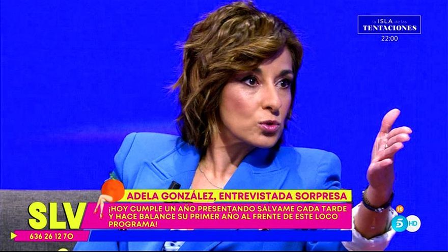 'Sálvame' pincha a Adela González para celebrar su primer año en el programa: "Con Terelu no fluyes igual"
