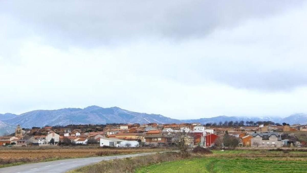 Vista del municipio de Destriana, en la comarca de la Valduerna.