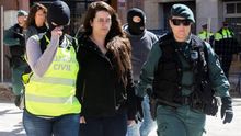 Tamara G. C., en el momento de su detención.