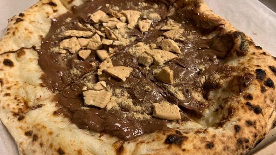 Pizza nutella.
