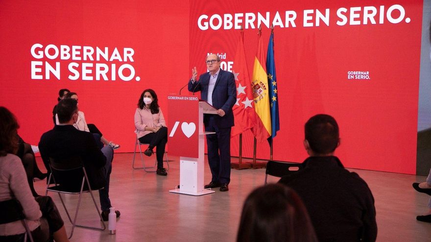 El candidato del PSOE a la Presidencia de la Comunidad de Madrid, Ángel Gabilondo,