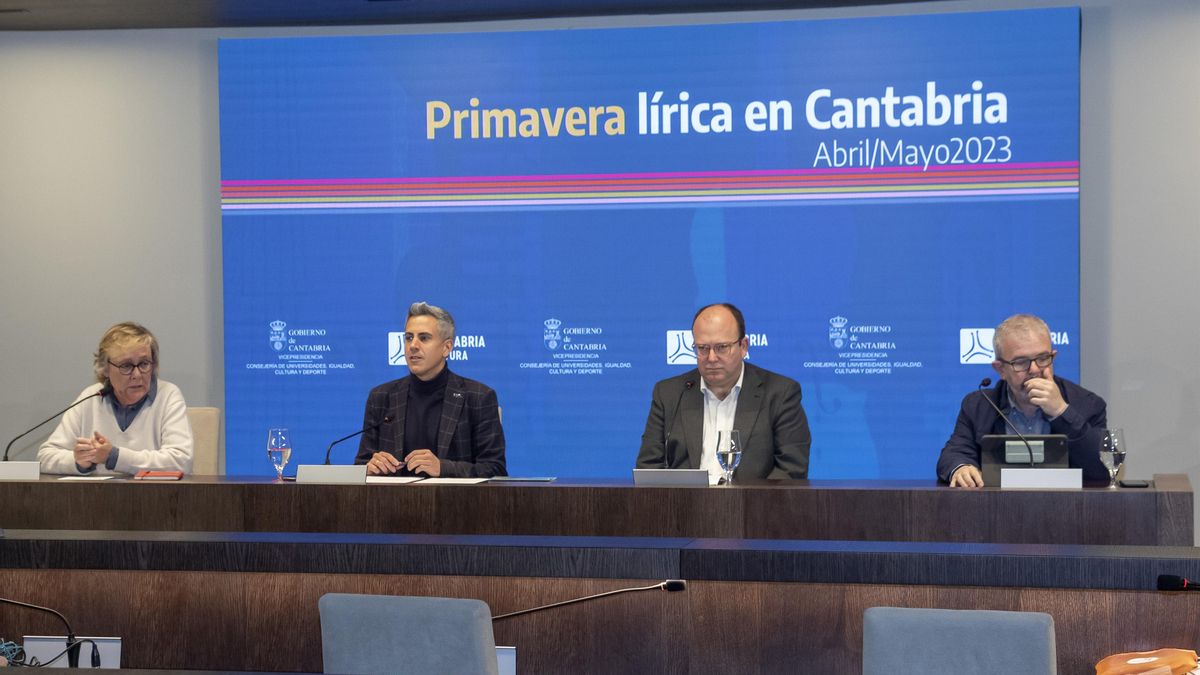 Acto de presentación del programa `Primavera Lírica en Cantabria’.