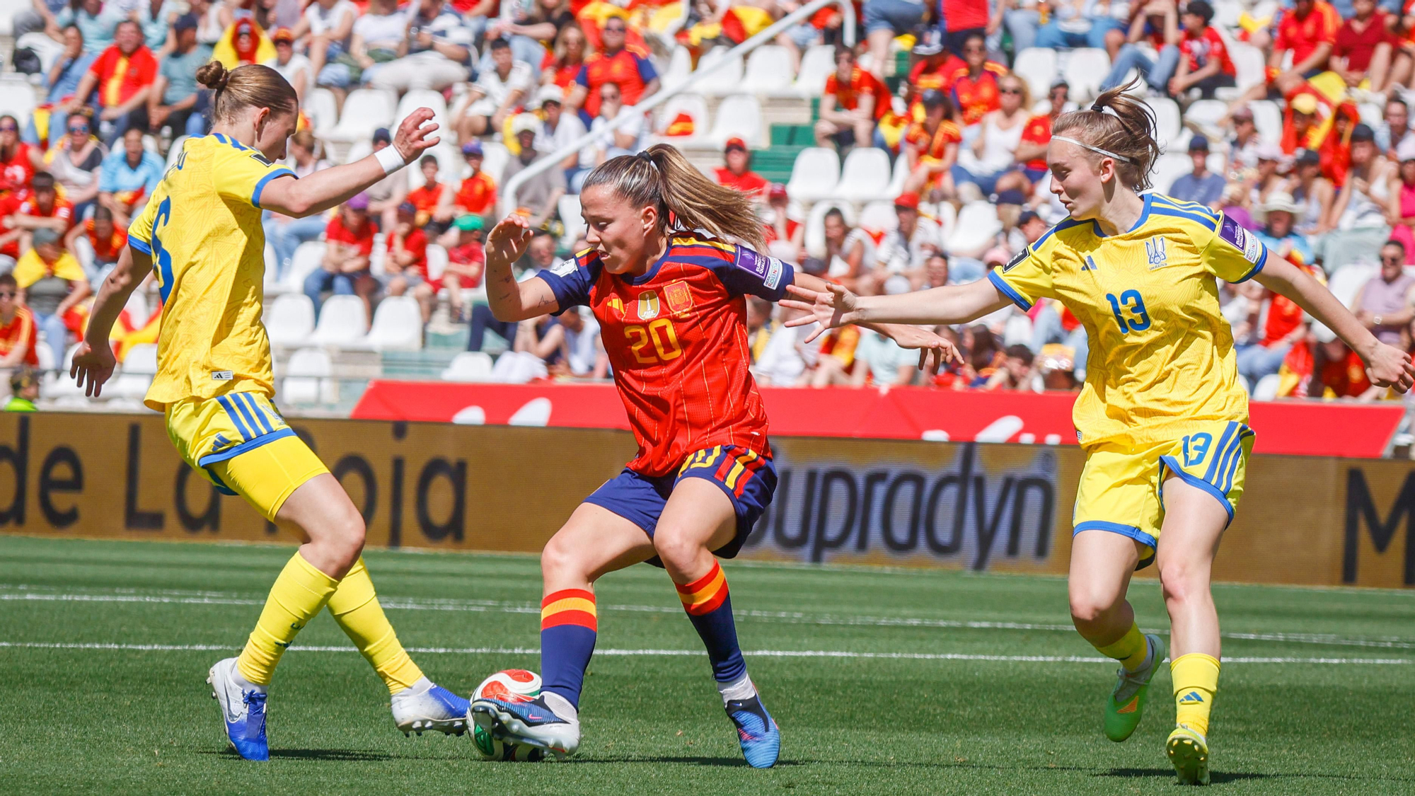 El partido de la selección femenina España - Ucrania