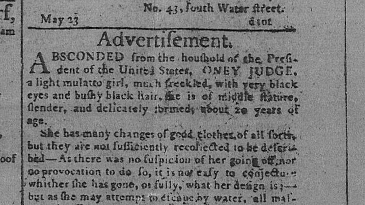 La familia presidencial publicó un anuncio en la prensa con una descripción física detallada de Ona
