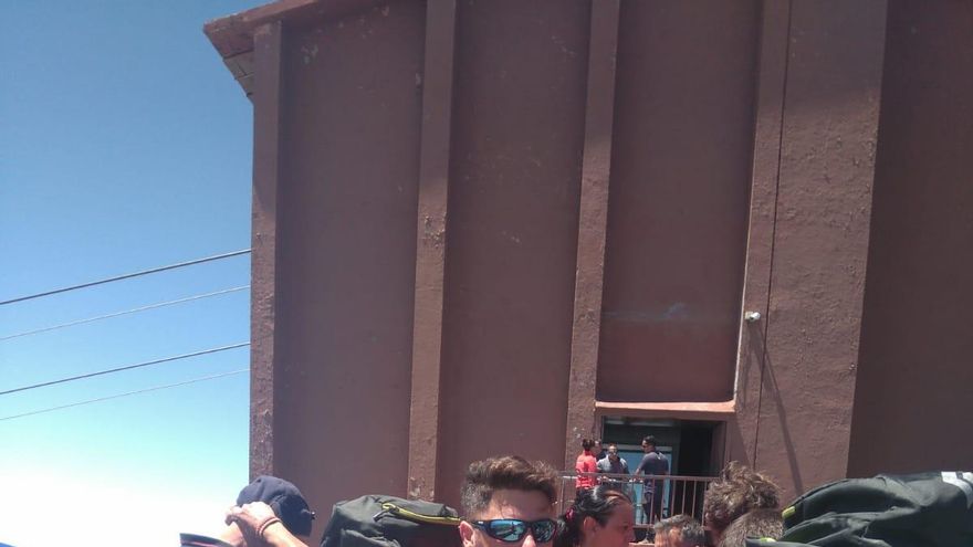 Fotogalería: las imágenes que deja el incidente ocurrido este sábado con el teleférico del Teide