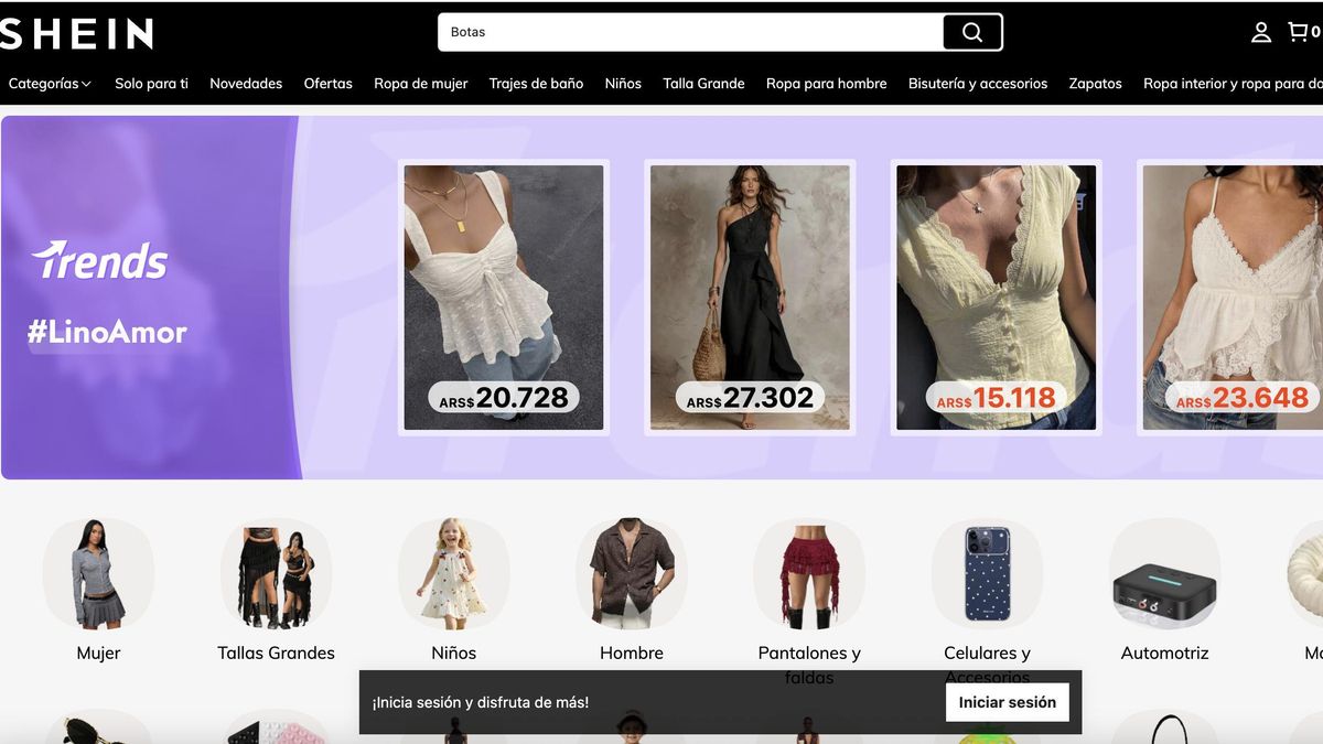La ropa importada de Shein colabora en el descenso del IPC.