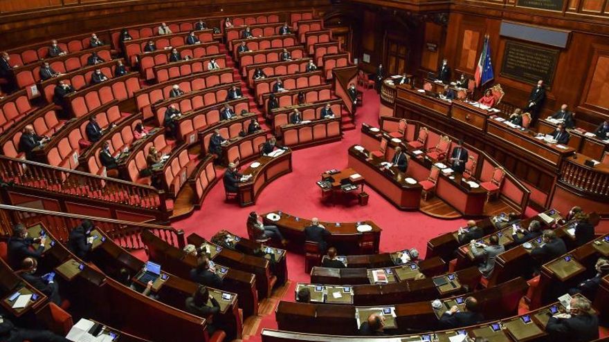 Vista de la sesión celebrada este martes en el Senado.