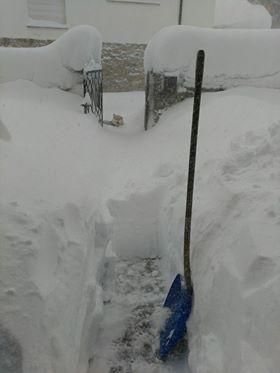 Nevada en la comarca de Babia. Foto: Vicente Marcello