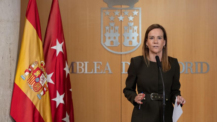 Archivo - La portavoz de VOX en la Asamblea de Madrid, Isabel Pérez Moñino-Aranda.