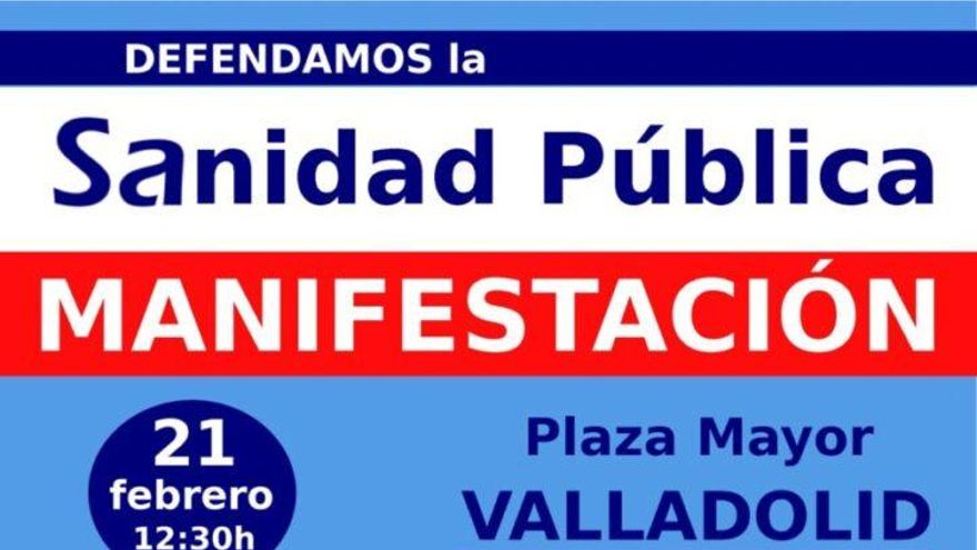 Las plataformas por la Sanidad de Castilla y León denuncian trabas municipales para manifestarse el 21 de febrero en Valladolid