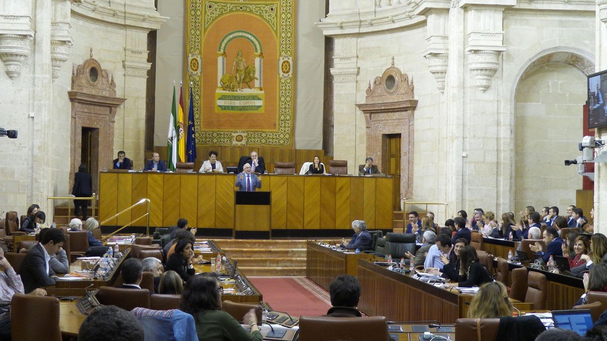 Pleno del Parlamento de Andalucía.