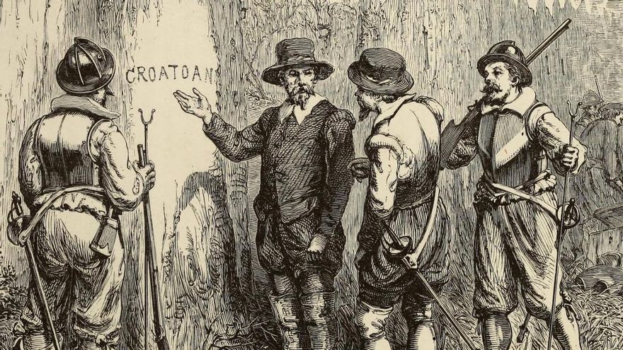 La colonia perdida de Roanoke desapareció poco después de su fundación y convirtió un fracaso en leyenda