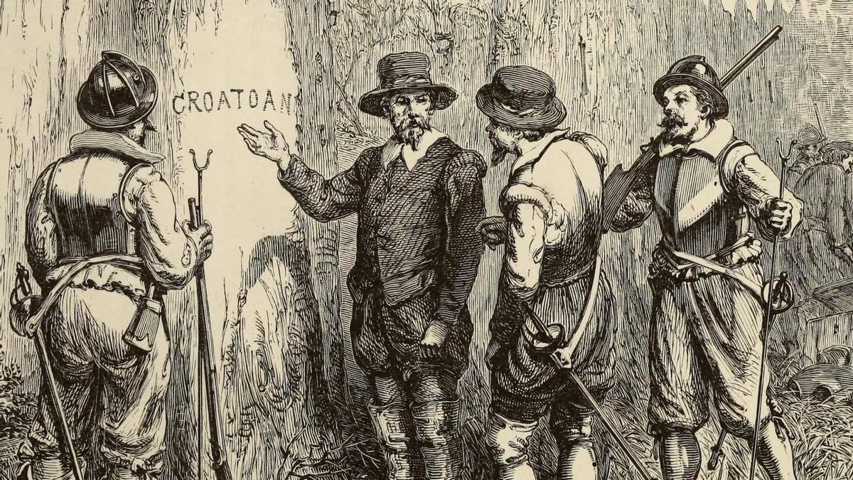 La colonia perdida de Roanoke desapareció poco después de su fundación y convirtió un fracaso en leyenda