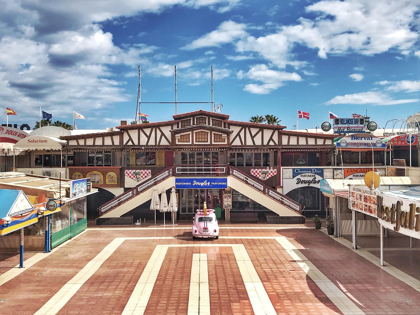 Plaza del Centro Comercial Cita, en el sur de Gran Canaria.