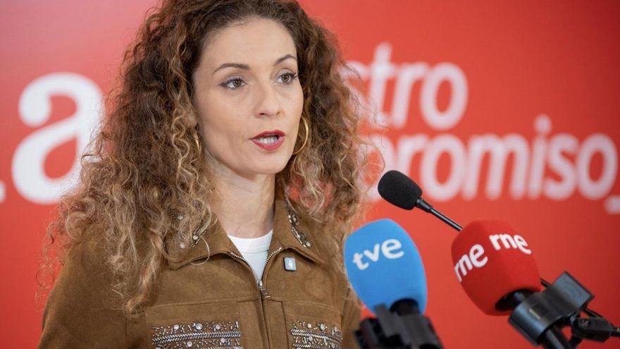 La portavoz de la Comisión Ejecutiva Autonómica del PSOE de Cantabria, Ainoa Quiñones.