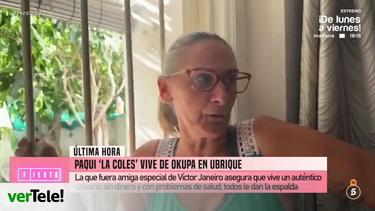 Paqui ‘La Coles’ también utilizó Telecinco para pedir ayuda por su difícil situación económica: «No puedo aguantar más» Paqui ‘La Coles’ también utilizó Telecinco para pedir ayuda por su difícil situación económica: «No puedo aguantar más»