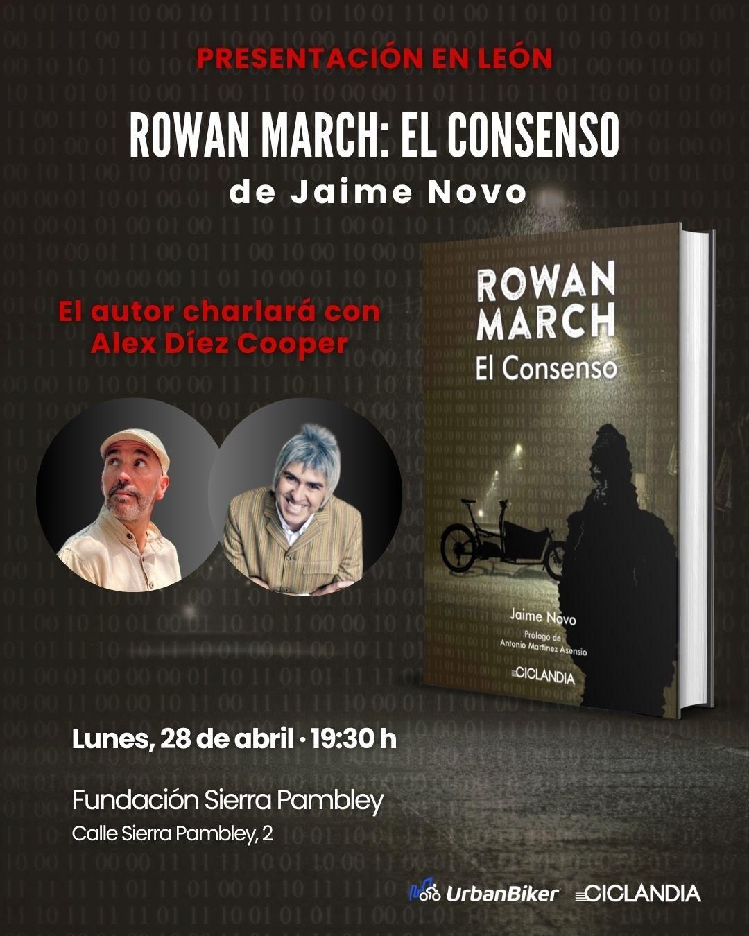 Cartel de una presentación en León.