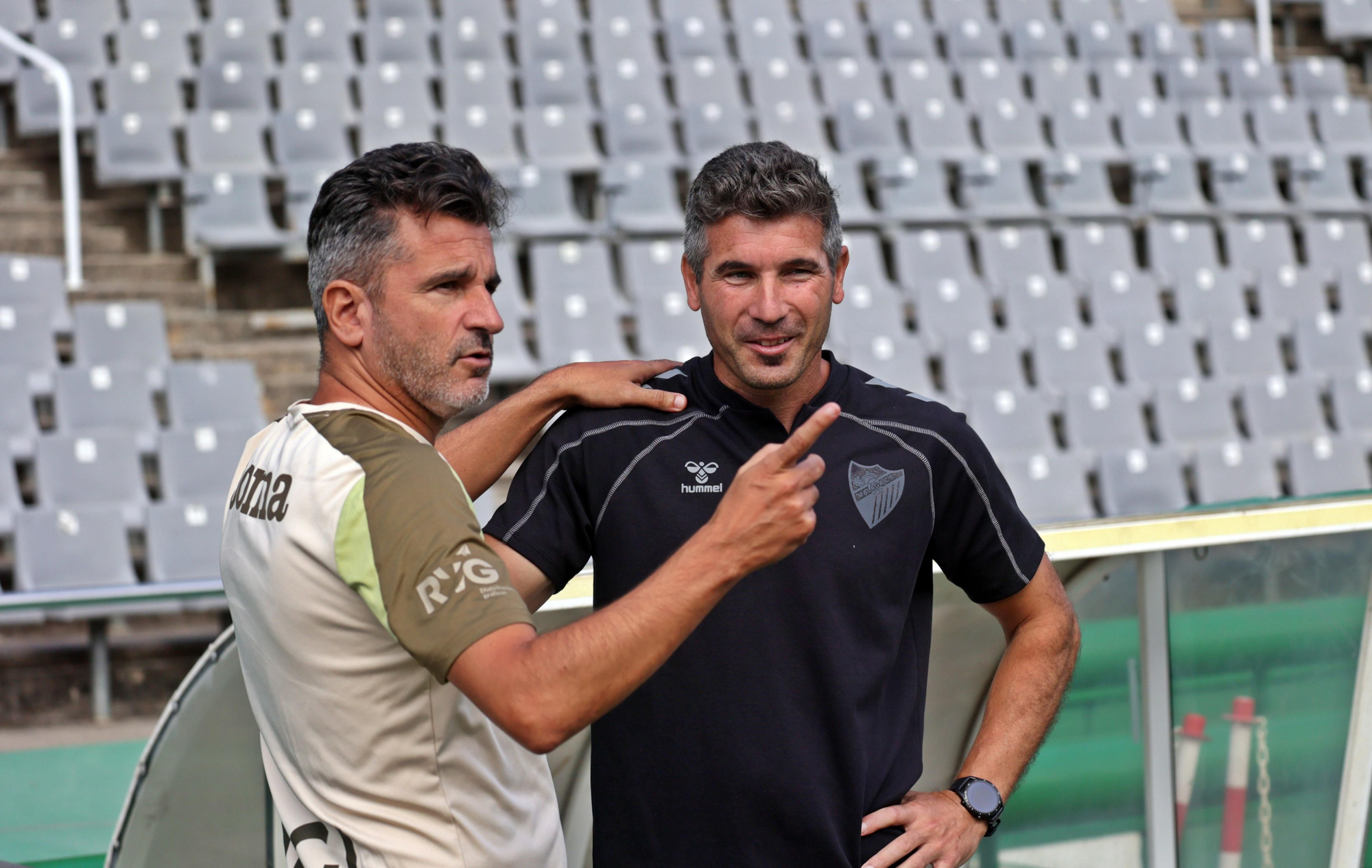 Entrenamiento conjunto entre Córdoba CF y Málaga CF