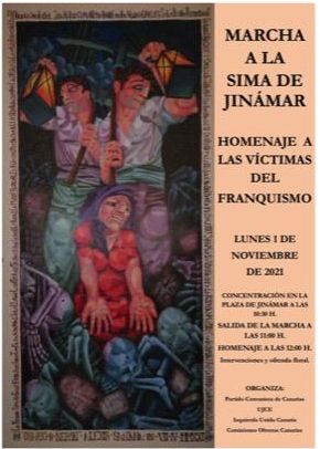 Foto Cartel convocatoria de la Maarcha a la Sima de Jinmar