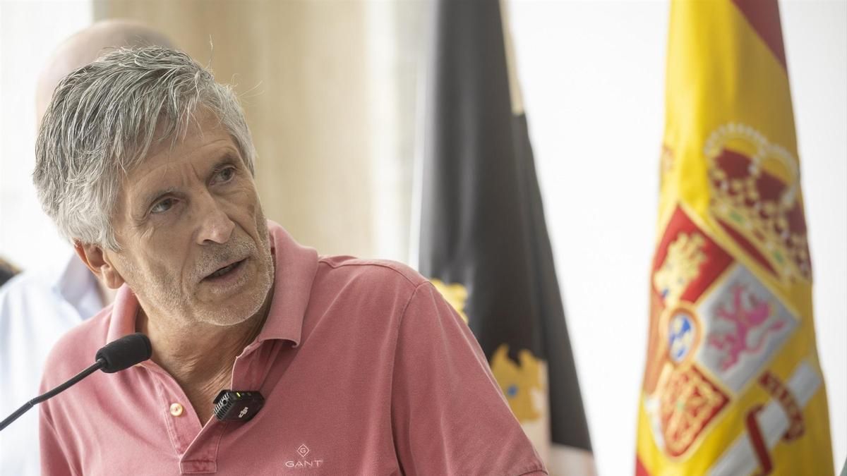 El ministro del Interior, Fernando Grande-Marlaska, el pasado sábado.