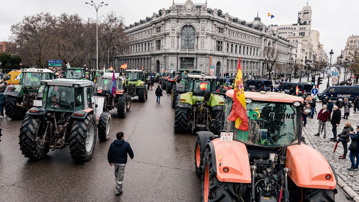 Tractorada en Madrid en una imagen de archivo