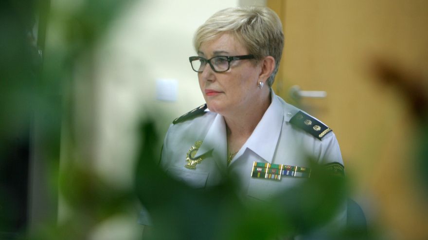 La comisaria Marisol Conde durante la entrevista con elDiario.es.