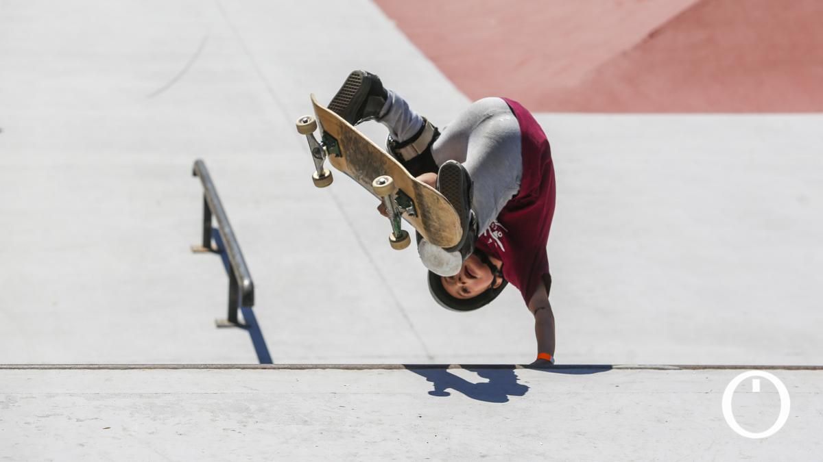 Prueba andaluza de skate en el skatepark de Cañero