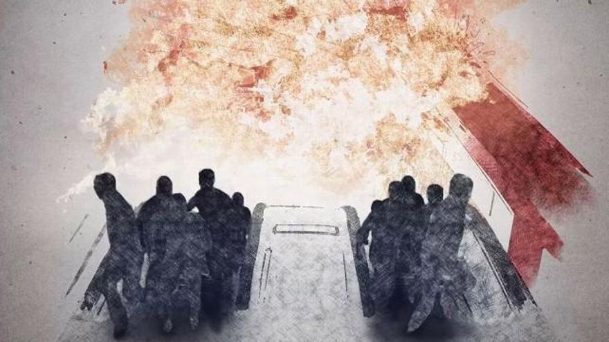 Uno de los dibujos usados para el documental del 11M en Netflix.