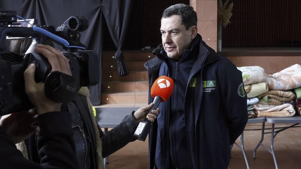 Juanma Moreno, de nuevo en Adamuz