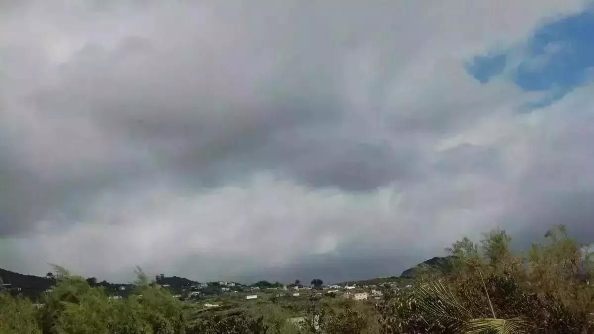 Lluvias débiles este viernes en el norte y este de La Palma
