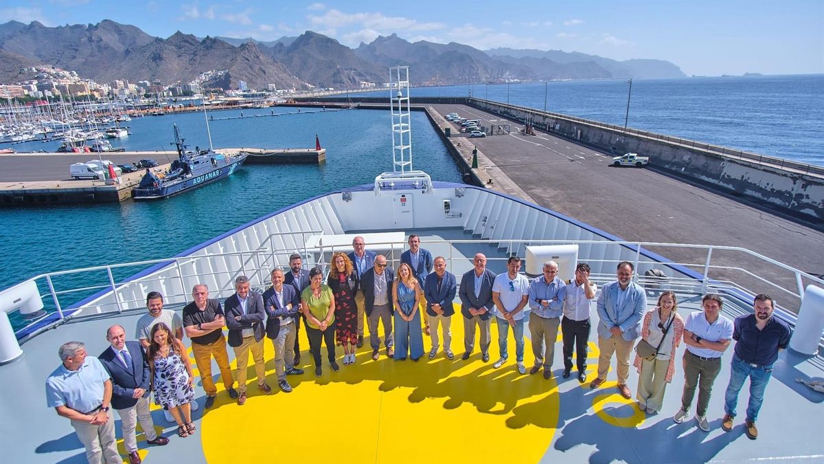 El buque 'Odón de Buen', en Santa Cruz de Tenerife.